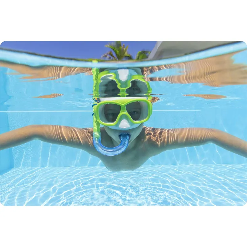 Bunter Schnorchel-Set, ideal für Urlaubsreisen ans Wasser