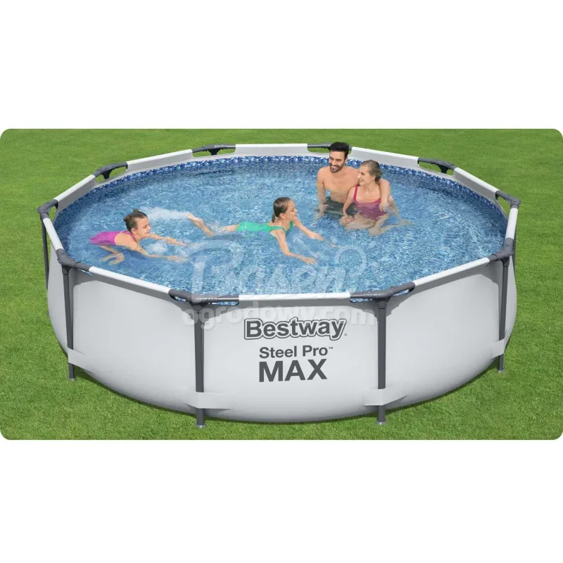 Bestway 56408 Stahlrahmen-Pool 305 x 76 cm 17-in-1, ideal für Sommeraktivitäten im Garten