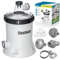 Bestway 58870 Filterpumpe 5678 l/h + Filterbälle