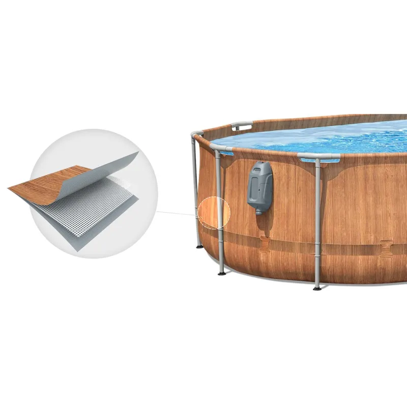 Garten-Stahlrahmen-Pool 610 x 366 x 122 cm, ideal zum Entspannen im Garten, 13in1 Bestway 56719N