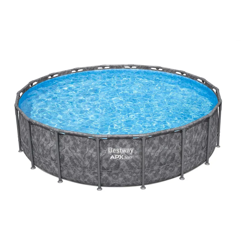 Robuster Stahlrahmen-Pool 549 x 132 cm für den Sommer