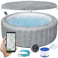 Aufblasbare SPA Lay-Z Bali Grey 6er Bestway 6001N