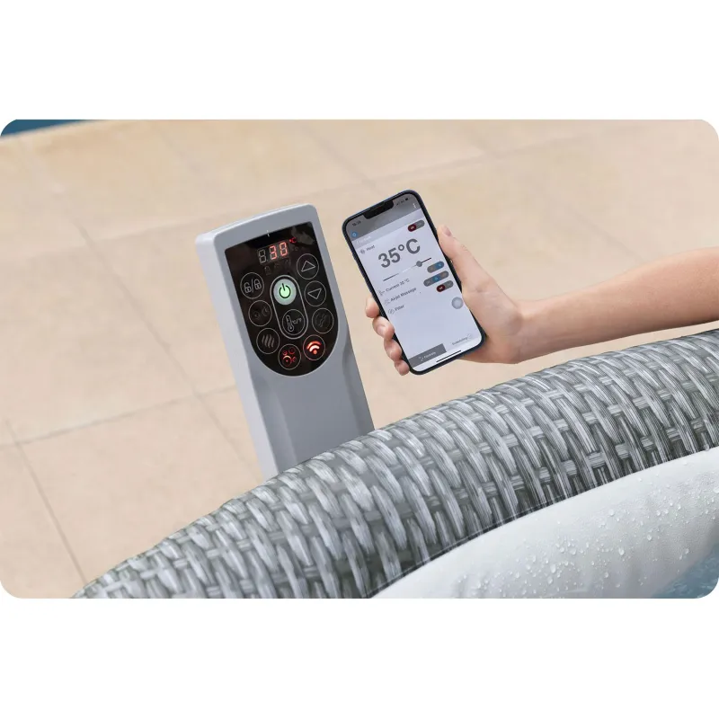 Ideales aufblasbares Lay-Z Bali Grey SPA für Sommerpartys im Garten