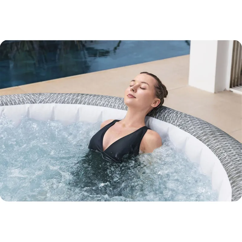 Aufblasbares Lay-Z Bali Grey SPA für Entspannung im Garten oder auf der Terrasse