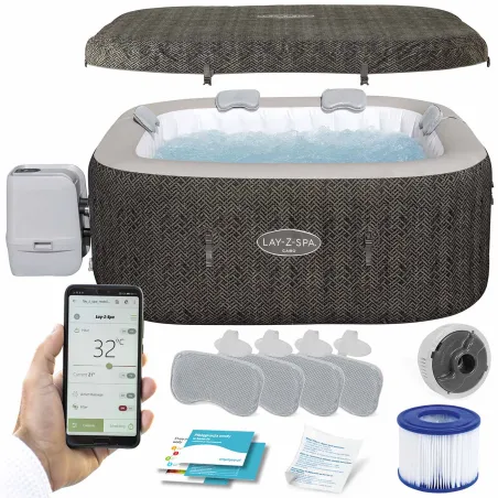 Aufblasbare SPA Lay-Z Cabo für 6 Personen mit bequemem Sitz und strapazierfähigem Material