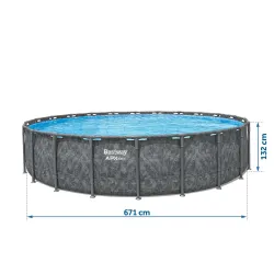 Bestway 561JZ Stahlrahmen-Pool, ideal für Kinder im Garten
