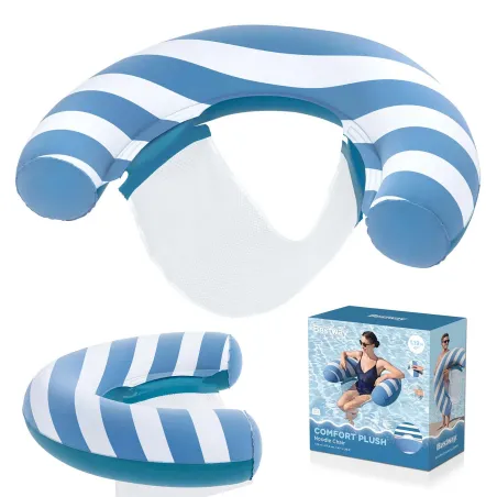 Comfort Plush aufblasbarer Schwimmstuhl, bequem und weich, Wasserliege