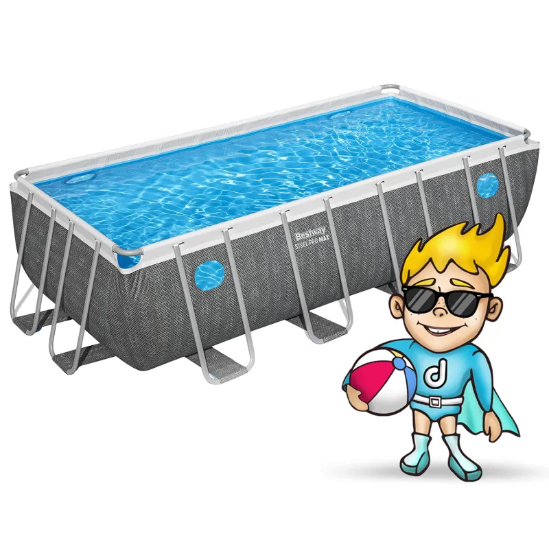 Bestway 561MB Stahlrahmen-Pool 488 x 244 x 122 cm z wytrzymałego materiału