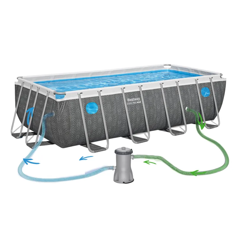 Bestway 561MB Stahlrahmen-Pool 488 x 244 x 122 cm z łatwym montażem