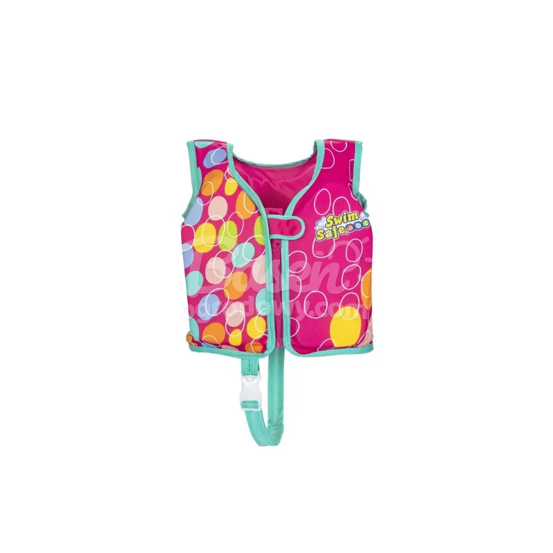Modische rosa Schwimmweste S/M, ideal für Kinder beim Schwimmen lernen
