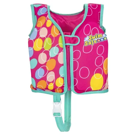 Rosa Schwimmweste für Kinder M/L, sicher und bequem zum Schwimmen lernen