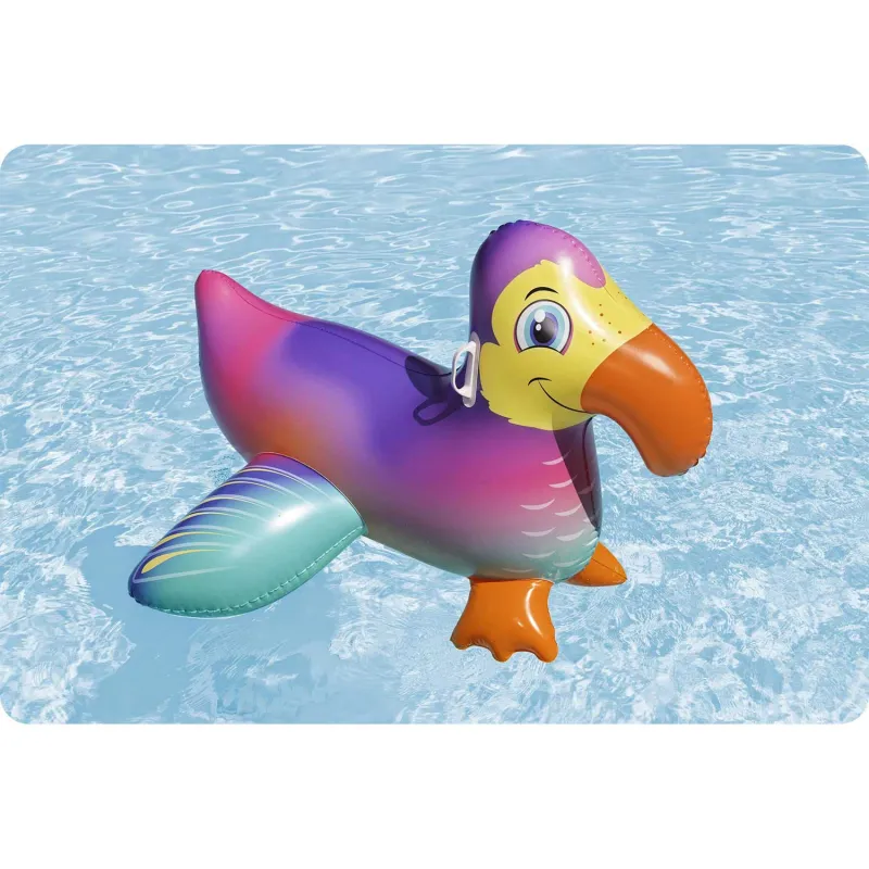 Schwimm-Luftmatratze Tukan 141cm, ideal für Spaß im Schwimmbad oder am Strand für Kinder