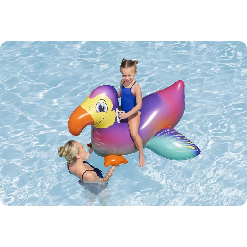 Luftmatratze Tukan 141cm, aus strapazierfähigem Material, sicher für Kinder