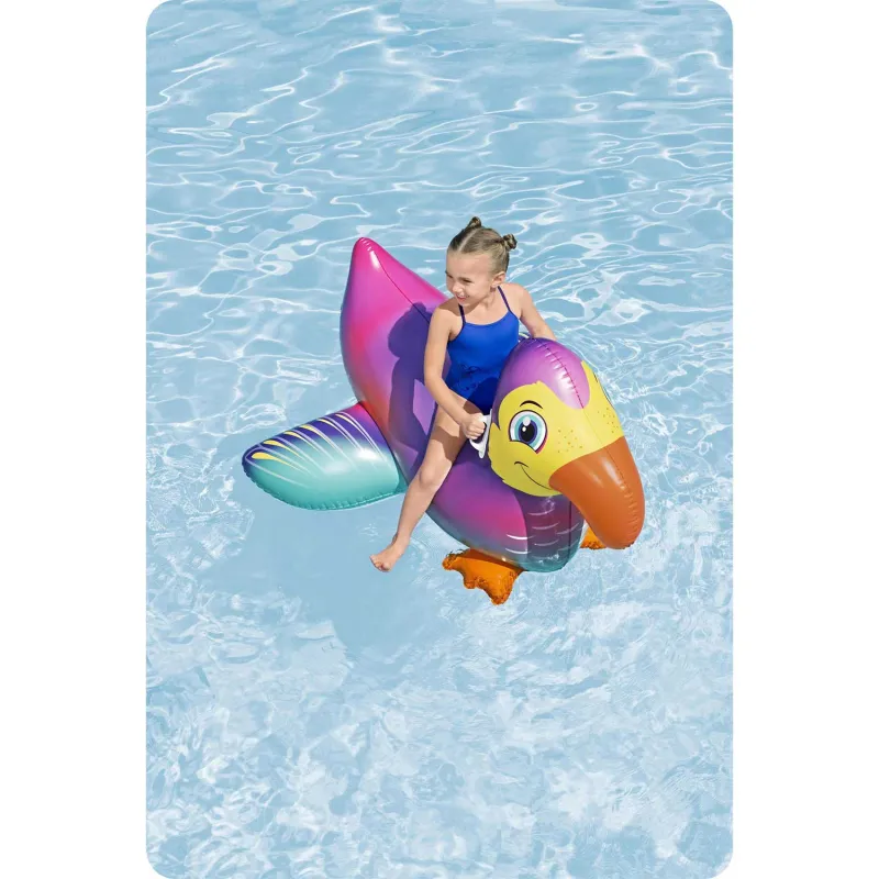 Schwimm-Luftmatratze Tukan 141cm, ideal für den Einsatz im Garten oder im Urlaub