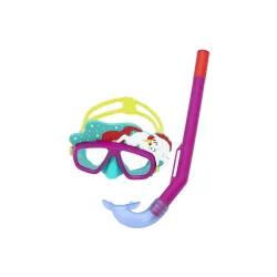 Stylisches rosa Tauchset für Kinder, ideal für den Strand