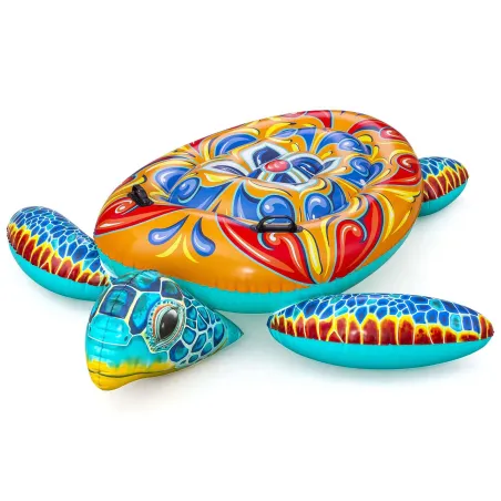 Aufblasbare Schildkröte Luftmatratze 186 x 168 cm für Wasser Bestway 41523
