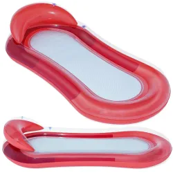 Rote Schwimm-Luftmatratze Bestway 43103, bequeme aufblasbare Wasserliege