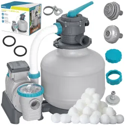 Bestway 58486 Sandfilter-Pumpe 11355 L/h + Filterbälle