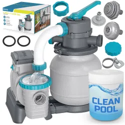 Bestway 58497 Sandfilter-Pumpe 6056 L/h + Multifunktionstabletten