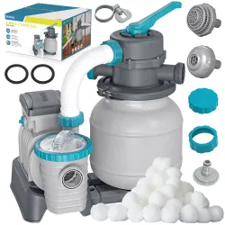 Sandpumpe für Pools + Filterbälle 6056 l/h Bestway 58497