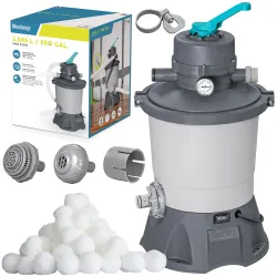Sandpumpe für Pools + Filterbälle 3596l/h Bestway 58515