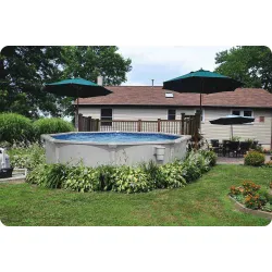 Eleganter Gartenpool 366 x 122 cm mit Paneelen Bestway 56574