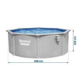 Gartenpool ideal zum Entspannen 366 x 122 cm Bestway 56574
