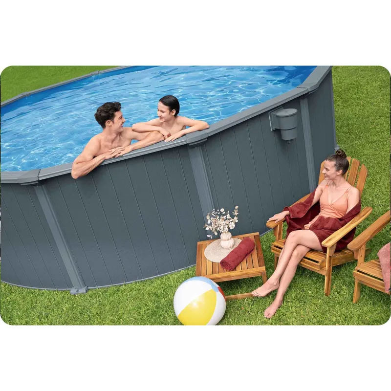 Ideal für Sommerpartys, der 549 x 132 cm Gartenpool ist ein Muss