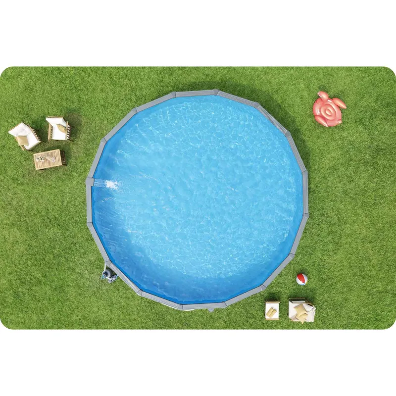 Gartenpool 732 x 132 cm, aus langlebigen Paneelen, ideal für den Garten