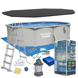 Bestway 56586 Ganzjahres-Paneelbecken 500x366x122 cm 13-in-1