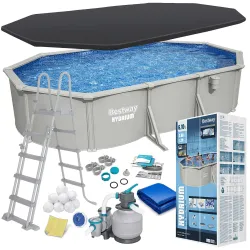 Bestway 56369 Ganzjahres-Paneelbecken 610x366x122 cm 13-in-1