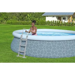 Ideal für Sommervergnügen, Gartenpool 457 x 107 cm