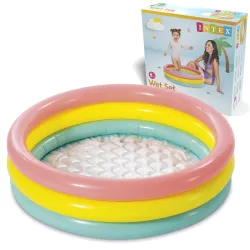 Aufblasbares Kinderbecken 3 Farben 86 x 25 cm INTEX 58924