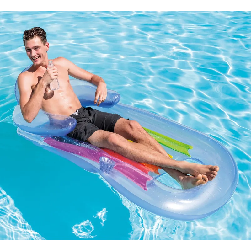 Luftmatratze für Kinder, ideal für den Strand, blaue Farbe