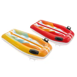 Aufblasbares Schwimmbrett 112 x 62 cm INTEX 58165 in Rot, ideales Wasserspielzeug für Kinder