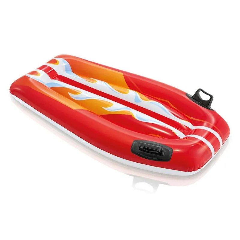 Rotes aufblasbares Schwimmbrett 112 x 62 cm INTEX 58165, ideal für den Sommer