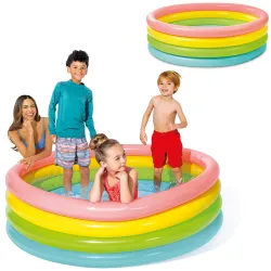Regenbogen Aufblasbarer Pool 4 Ringe 168 x 46 cm INTEX 56441