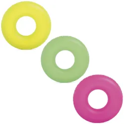 Neon-Schwimmring 91 cm Ø - 3 Farben INTEX 59262 Gelb