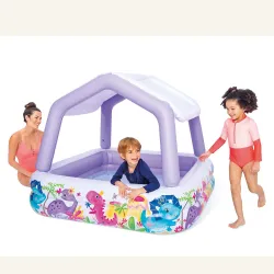 Aufblasbarer Pool mit Baldachin Aquarium 157 x 157 x 122 cm INTEX 57470
