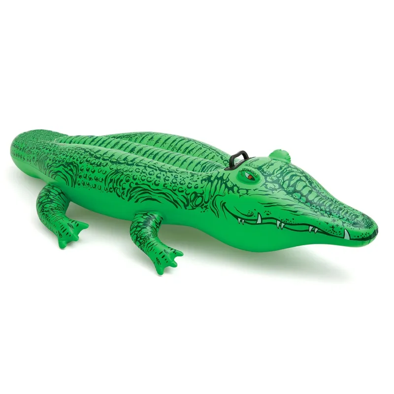 Aufblasbarer Krokodil-Schwimmer 168 x 86 cm, Wasserspielzeug INTEX 58546