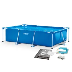 Stahlrahmen Gartenpool 220 x 150 x 60 cm INTEX 28270