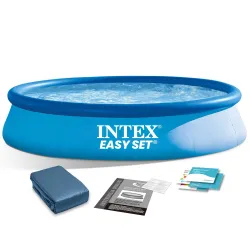 Aufblasbarer Gartenpool 305 x 76 cm 2-in-1 Set INTEX 28120