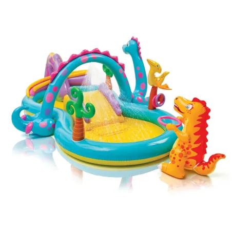 Aufblasbares Dinosaurier-Spielzentrum, bunt, ideal für Kinder