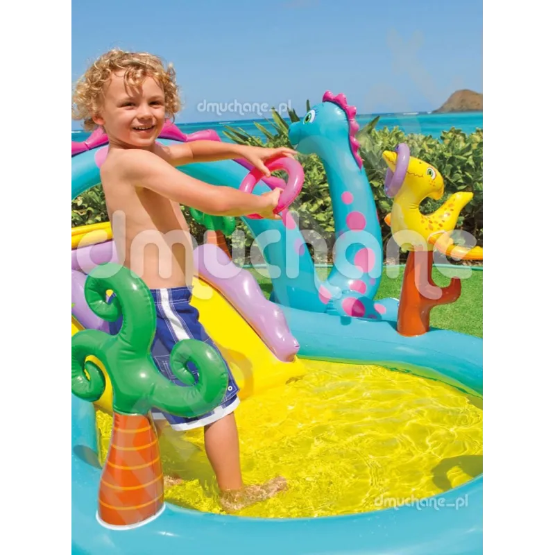 Hochwertiges, langlebiges aufblasbares Dinosaurier-Spielzentrum aus PVC