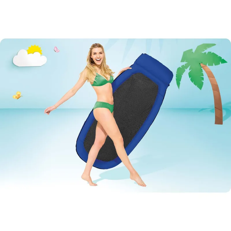 Bunte Strand-Luftmatratze 178 x 94 cm, perfekt für den Einsatz am Pool