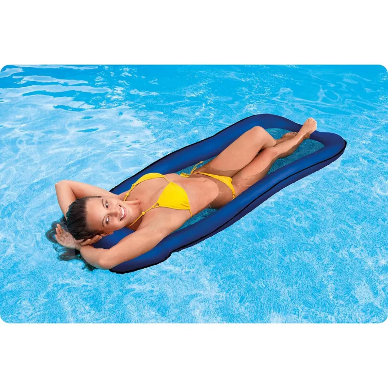 Luftmatratze mit Netz, ideal für den Garten oder den Strand