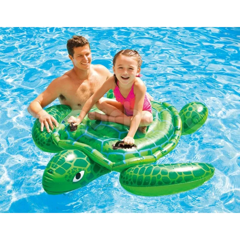 Schwimmspielzeug Schildkröte in grün, ideal für den Pool