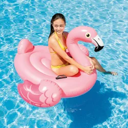 Aufblasbare Flamingo Insel 142 x 140 x 94 cm, stilvolles Wasserspielzeug