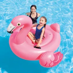 Aufblasbare Flamingo Insel 142 x 140 x 94 cm, bequeme Poolliege