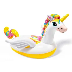 Aufblasbares Einhorn 201 x 140 x 97 cm, bunt, Wasserspielzeug für Kinder